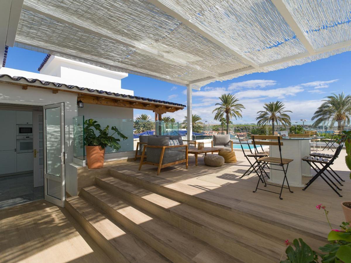 Pasitoblanco Porto Mare 45 Seaview Villa Private Heated Pool Pasito Blanco Luaran gambar